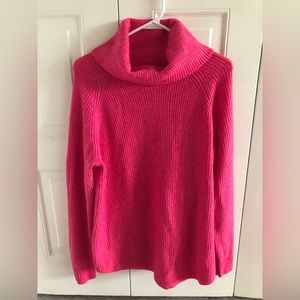 Pink turtleneck sweater from Loft.Never worn.Looks new! Size Small.